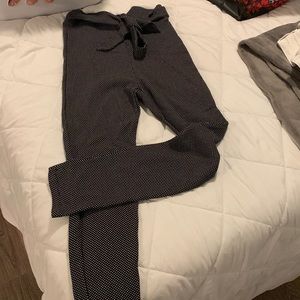 Cute dress poke a dot slacks straight leg